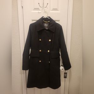 Vince Camuto Black Coat in Small Size. New with tags. Beautiful button down coat
